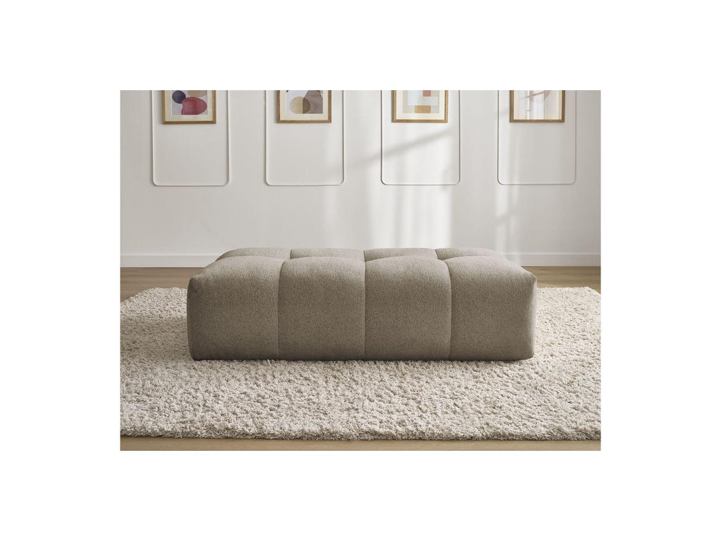 Everest - Small Ottoman - Mottled Fabric