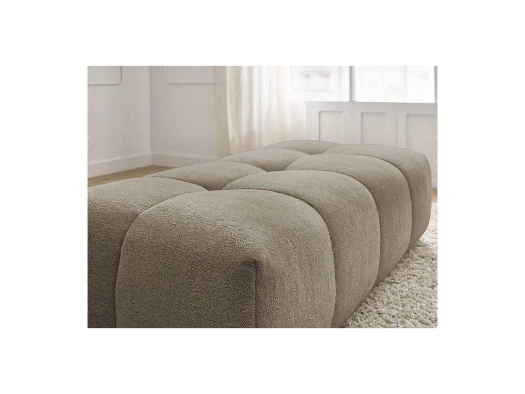 Everest - Small Ottoman - Mottled Fabric