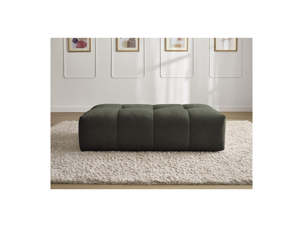 Everest - Small Ottoman - Mottled Fabric