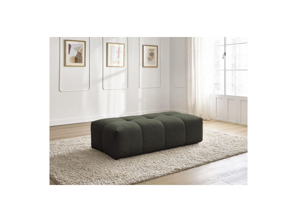 Everest - Small Ottoman - Mottled Fabric