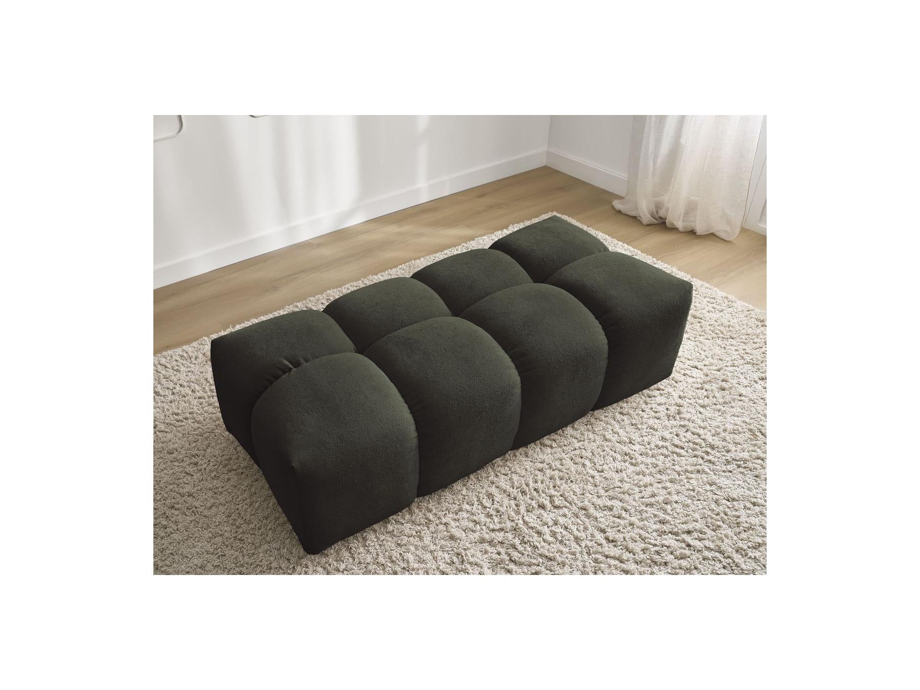 Everest - Small Ottoman - Mottled Fabric