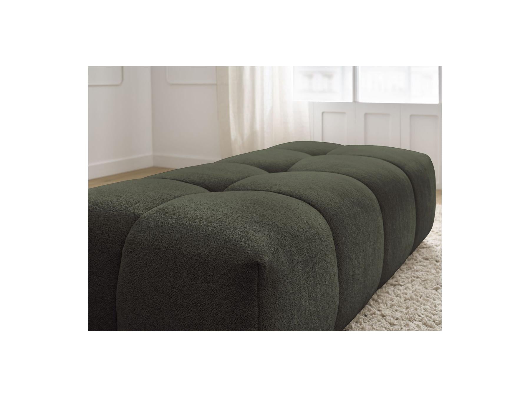 Everest - Small Ottoman - Mottled Fabric