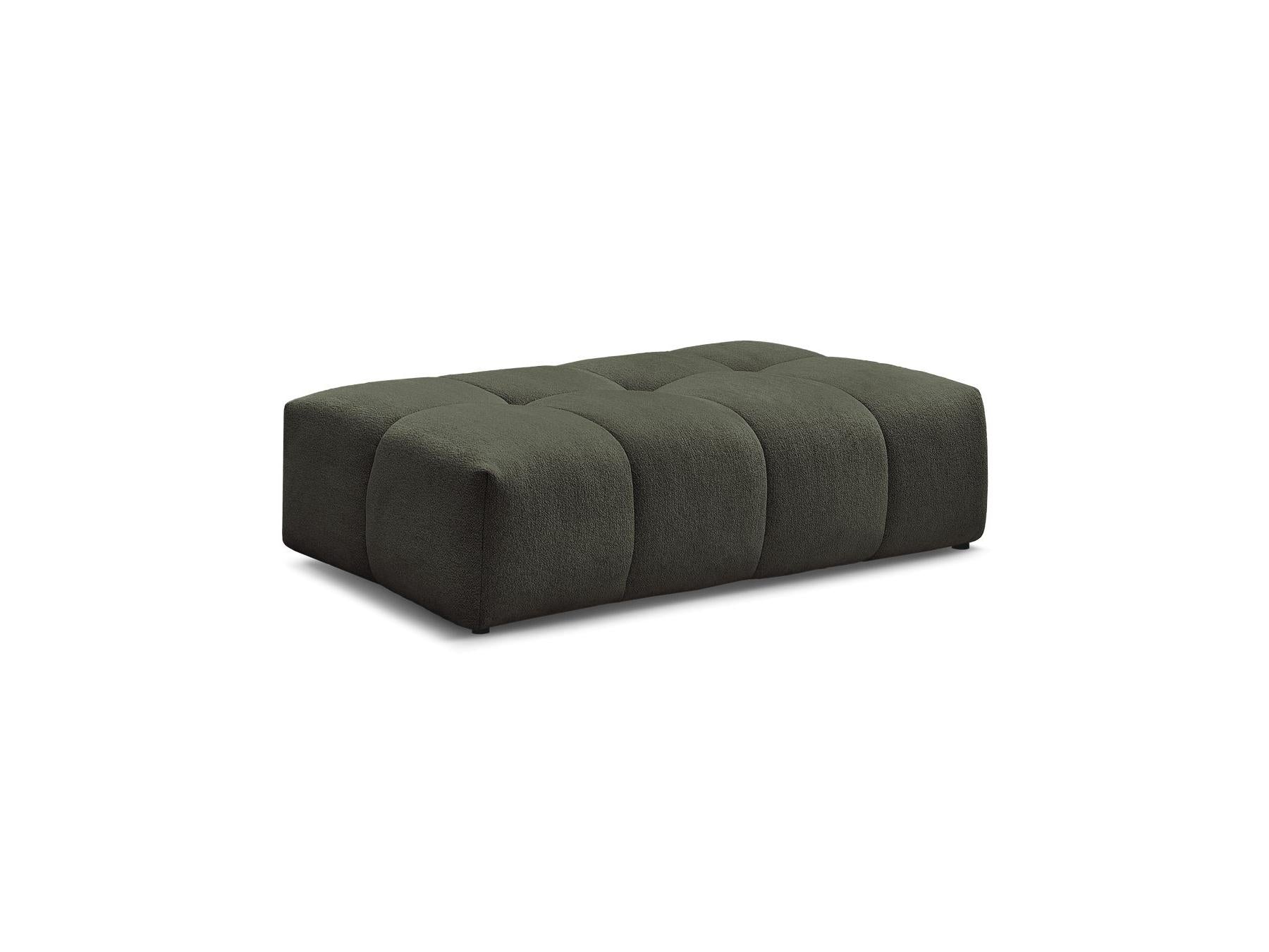 Everest - Small Ottoman - Mottled Fabric