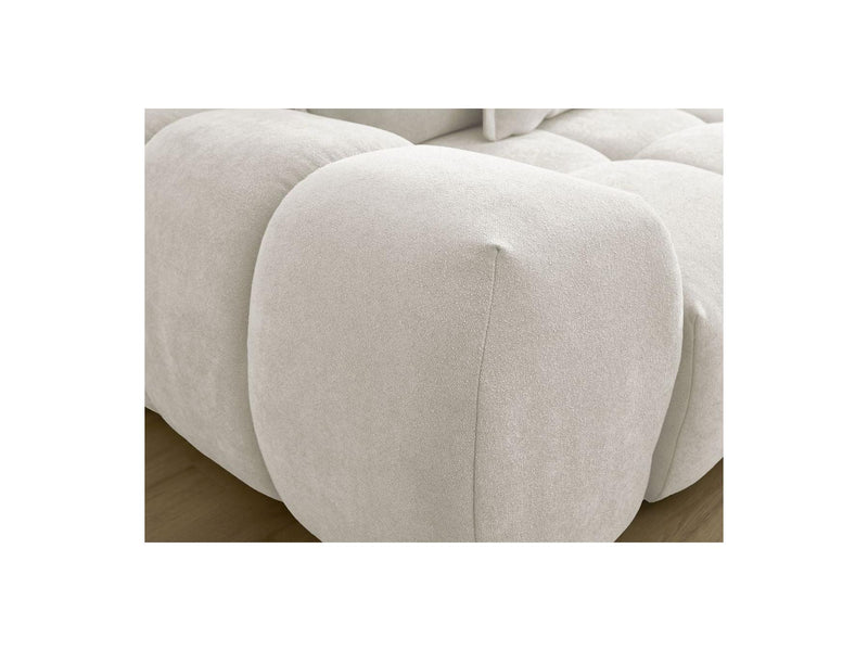 Canapé Droit Convertible Coffre - Everest - Tissu Texturé - 5 Coussins