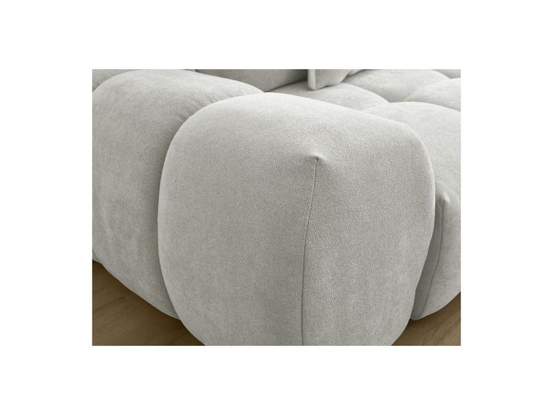 Canapé Droit Convertible Coffre - Everest - Tissu Texturé - 5 Coussins