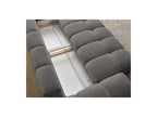 Everest - Sofá recto convertible con arcón - Tejido texturizado - 5 cojines