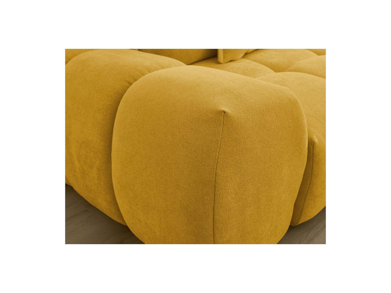 Canapé Droit Convertible Coffre - Everest - Tissu Texturé - 5 Coussins