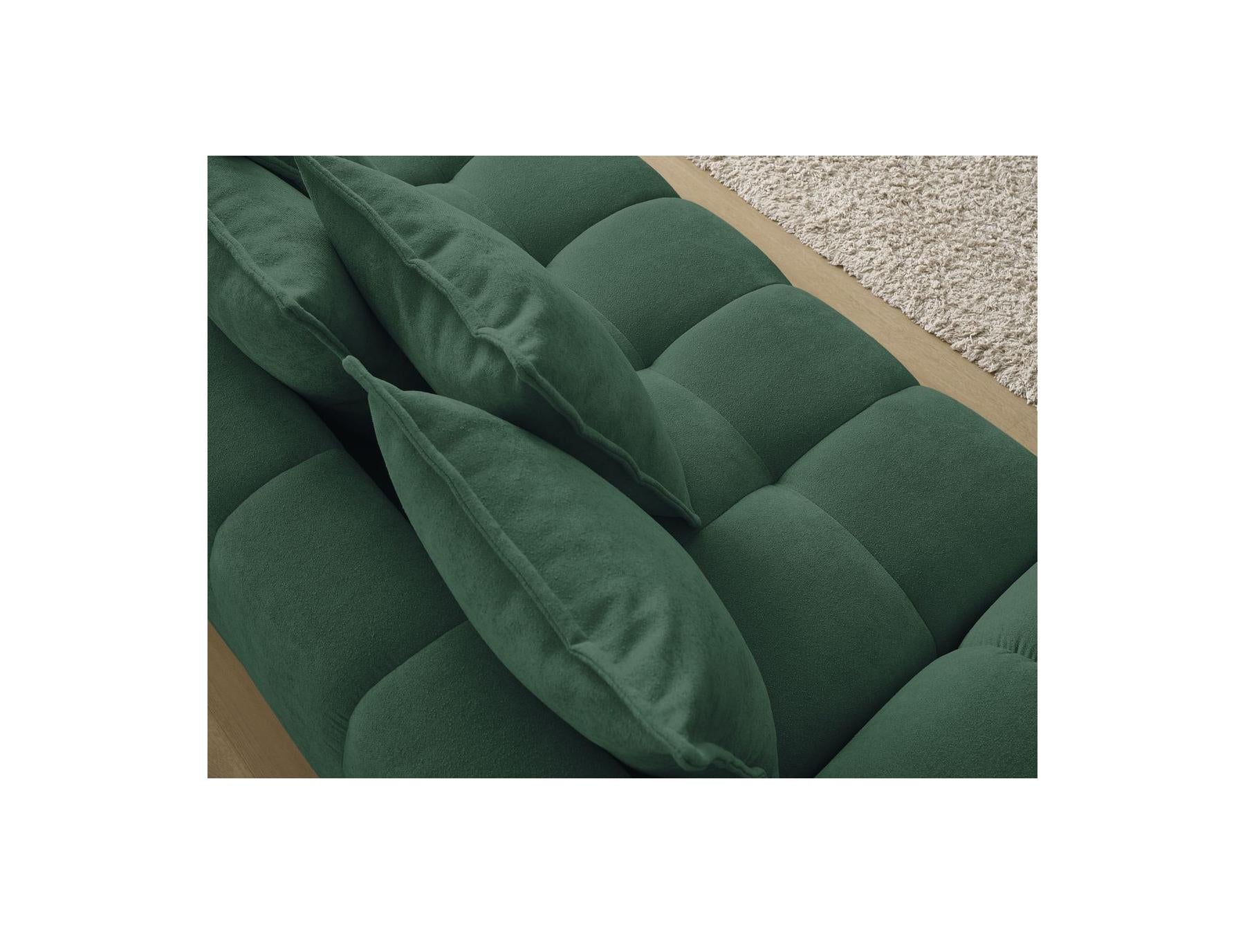 Everest - Sofá recto convertible con arcón - Tejido texturizado - 5 cojines