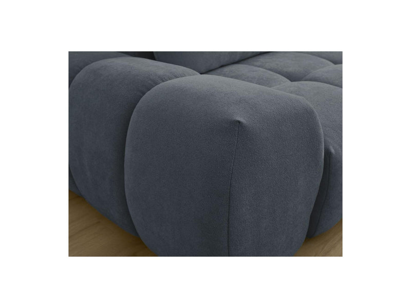 Canapé Droit Convertible Coffre - Everest - Tissu Texturé - 2 Coussins