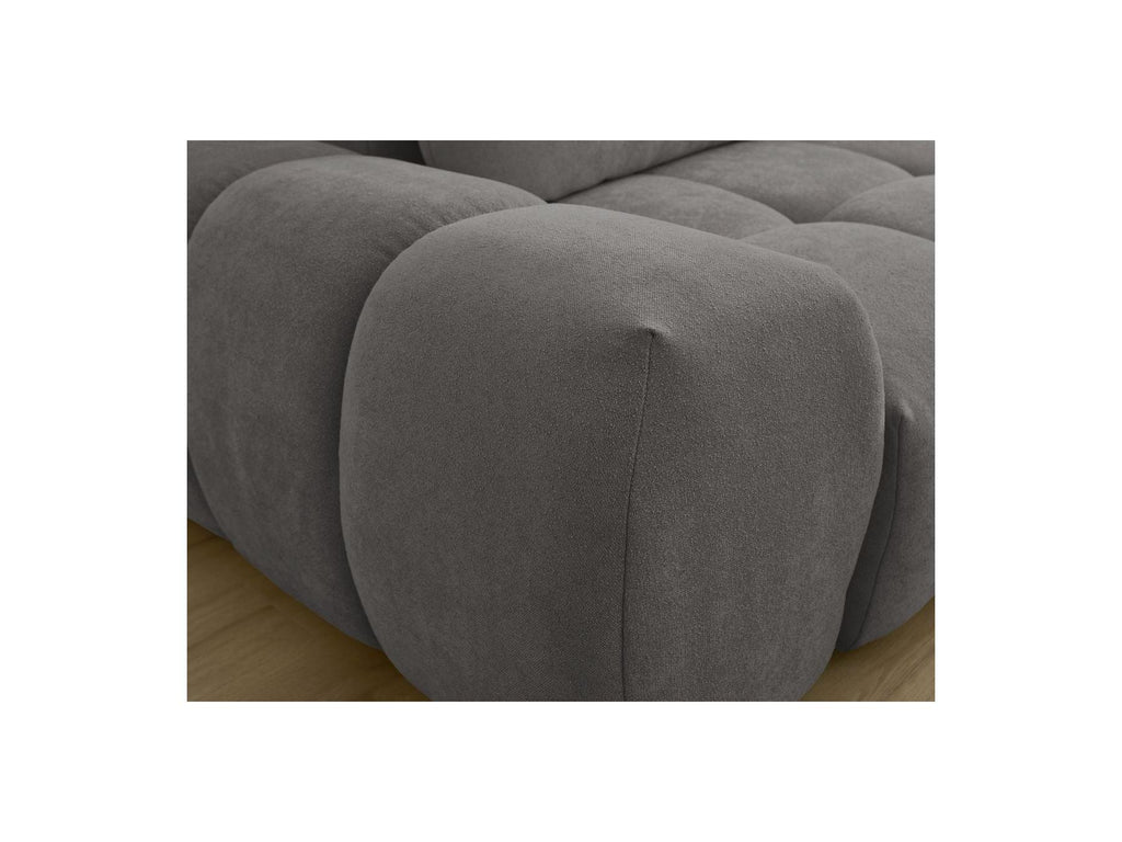 Everest - Sofá recto convertible con arcón - Tejido texturizado - 2 cojines