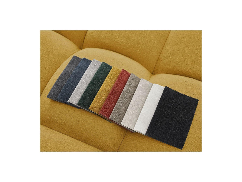 Canapé Droit Convertible Coffre - Everest - Tissu Texturé - 2 Coussins