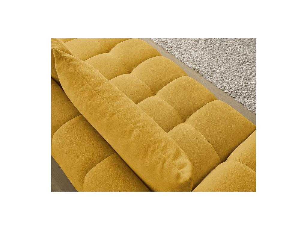 Everest - Sofá recto convertible con arcón - Tejido texturizado - 2 cojines