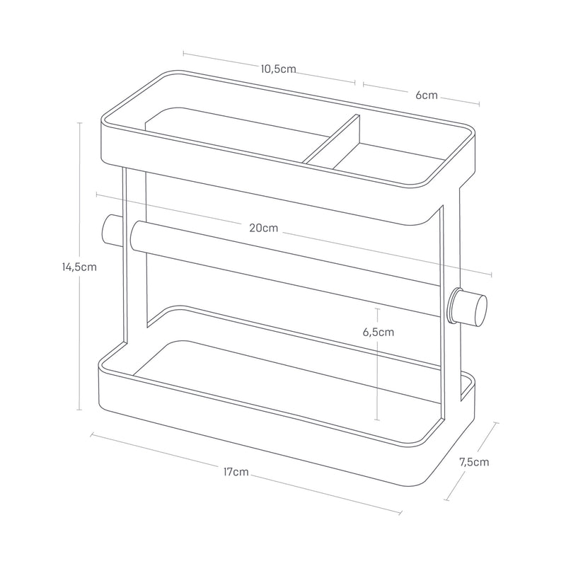Support À Ustensiles De Cuisine Tosca - Blanc