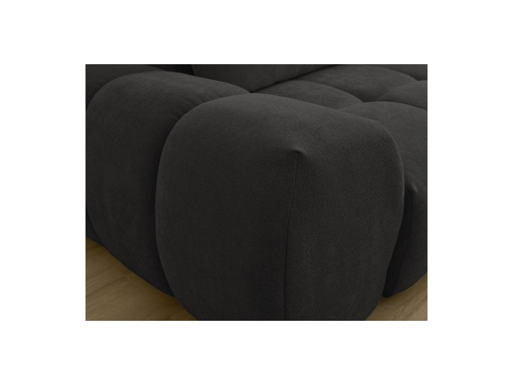 Everest - Sofá recto convertible con arcón - Tejido texturizado - 2 cojines