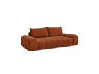 Everest - Sofá recto convertible con arcón - Tejido texturizado - 2 cojines