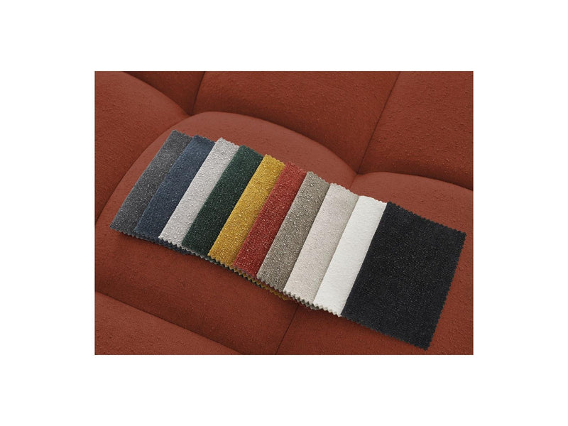 Canapé Droit Convertible Coffre - Everest - Tissu Texturé - 2 Coussins