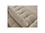 Everest - Sofá recto convertible con arcón - Tejido texturizado - 2 cojines