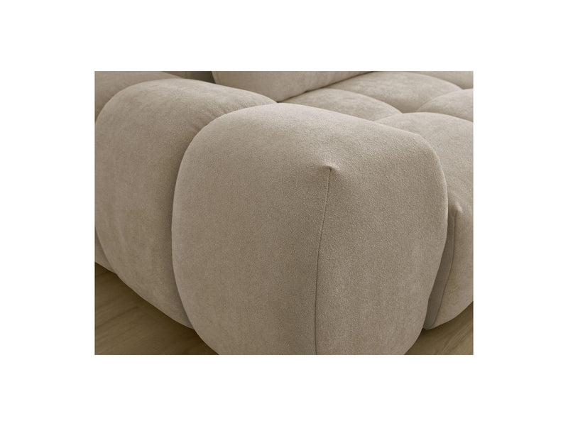 Canapé Droit Convertible Coffre - Everest - Tissu Texturé - 2 Coussins