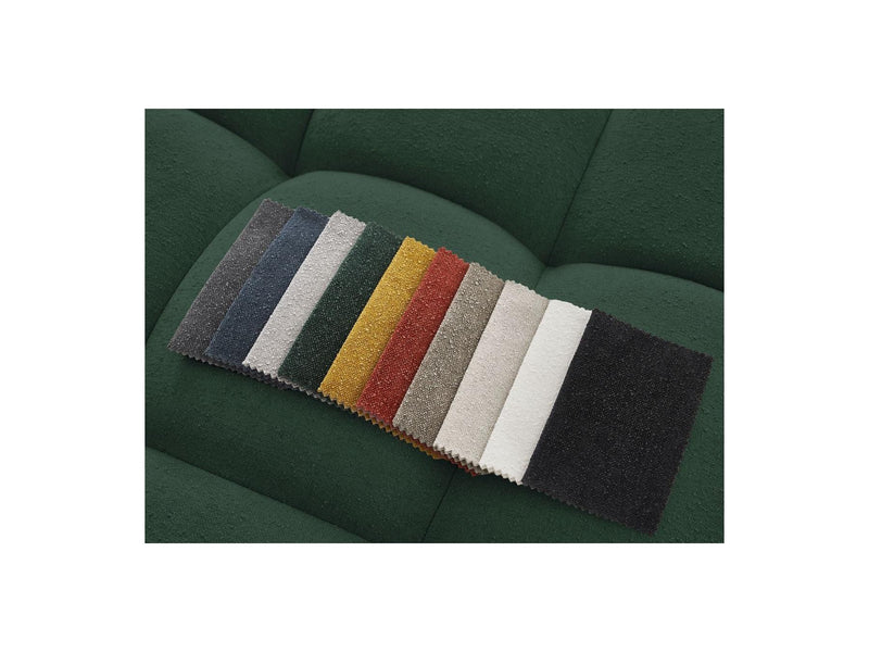 Canapé Droit Convertible Coffre - Everest - Tissu Texturé - 2 Coussins