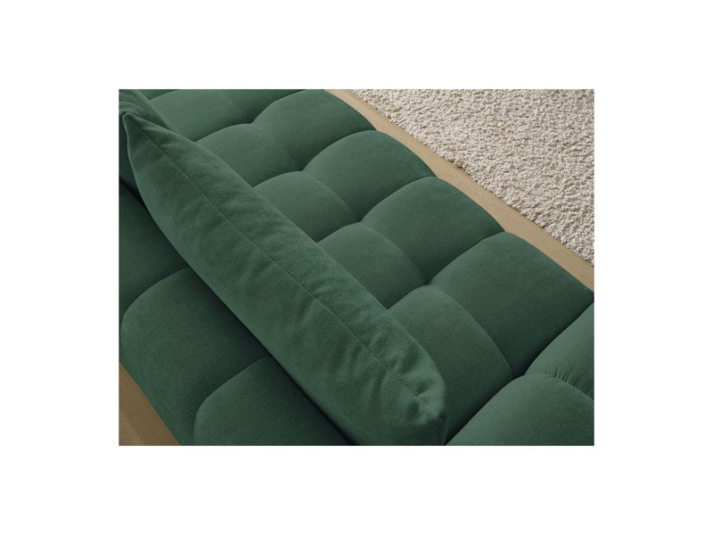 Canapé Droit Convertible Coffre - Everest - Tissu Texturé - 2 Coussins