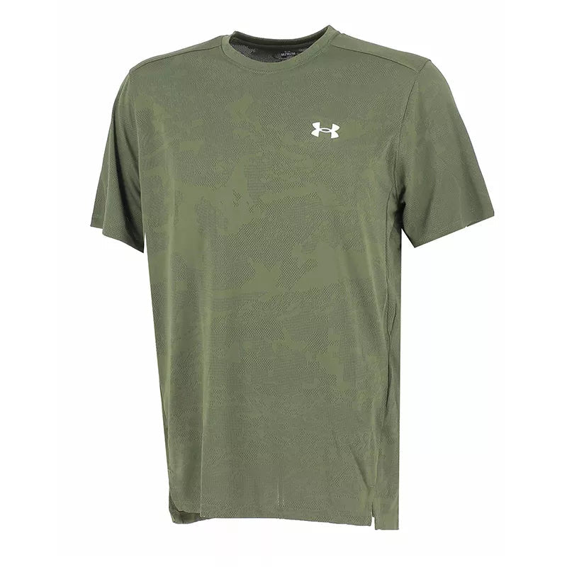 T-Shirt Tech Vent Jacquard - Vert, Blanc. - Homme