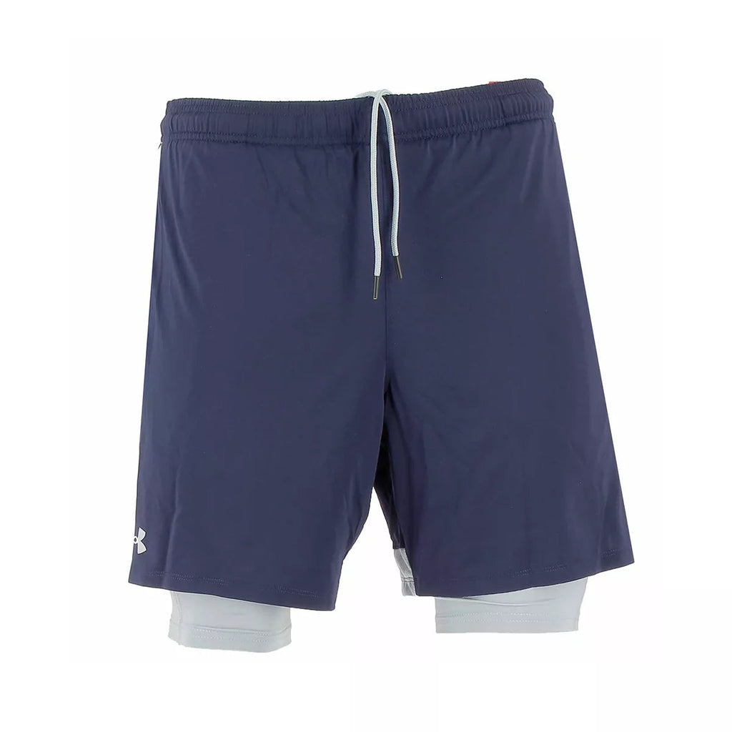 Tech Vent 2In1 Shorts - Navy Blue, Grey - Men