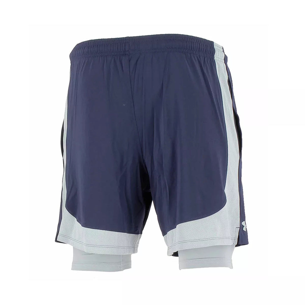 Tech Vent 2In1 Shorts - Navy Blue, Grey - Men