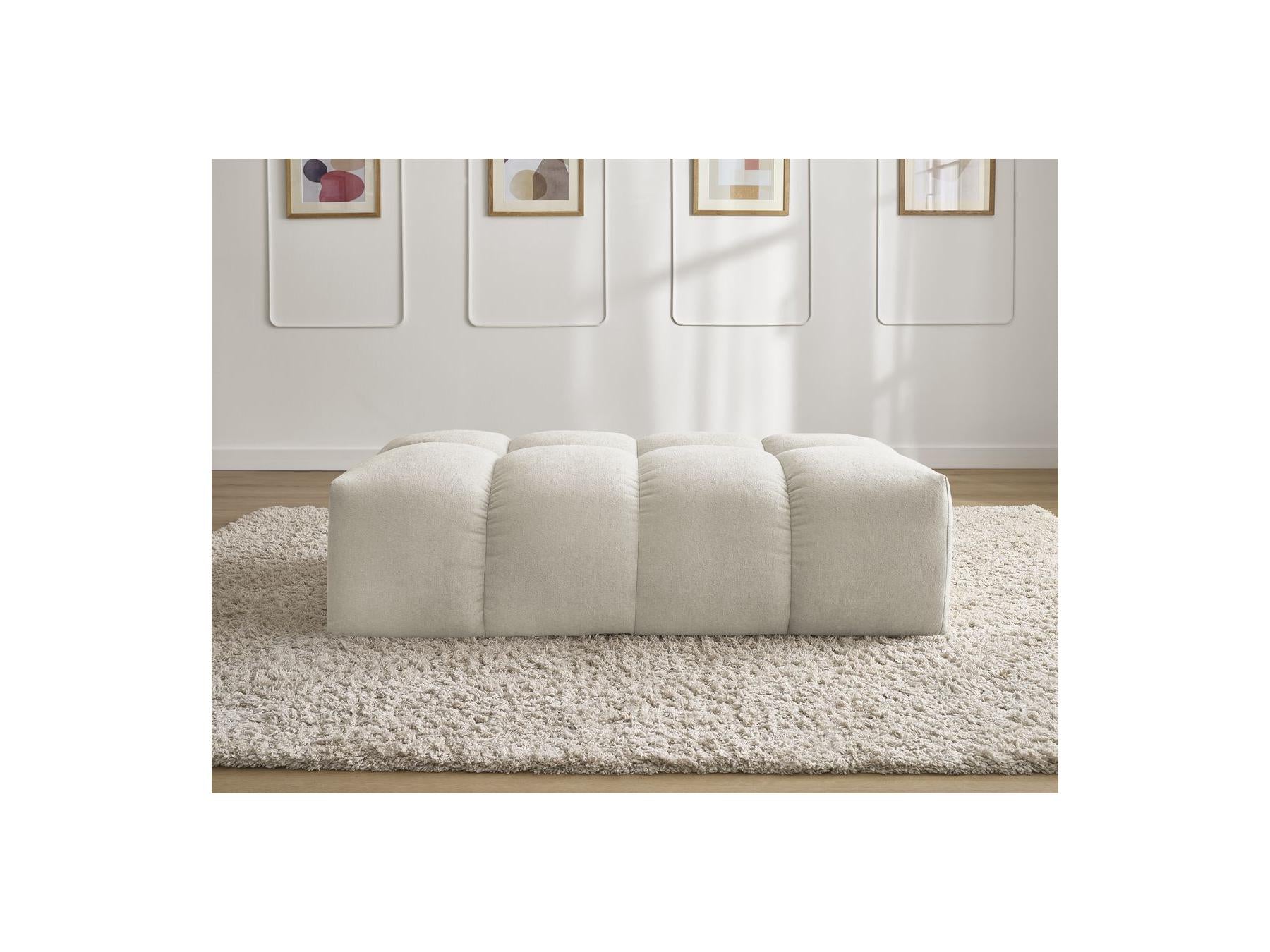 Everest - Small Pouf - Textured Fabric