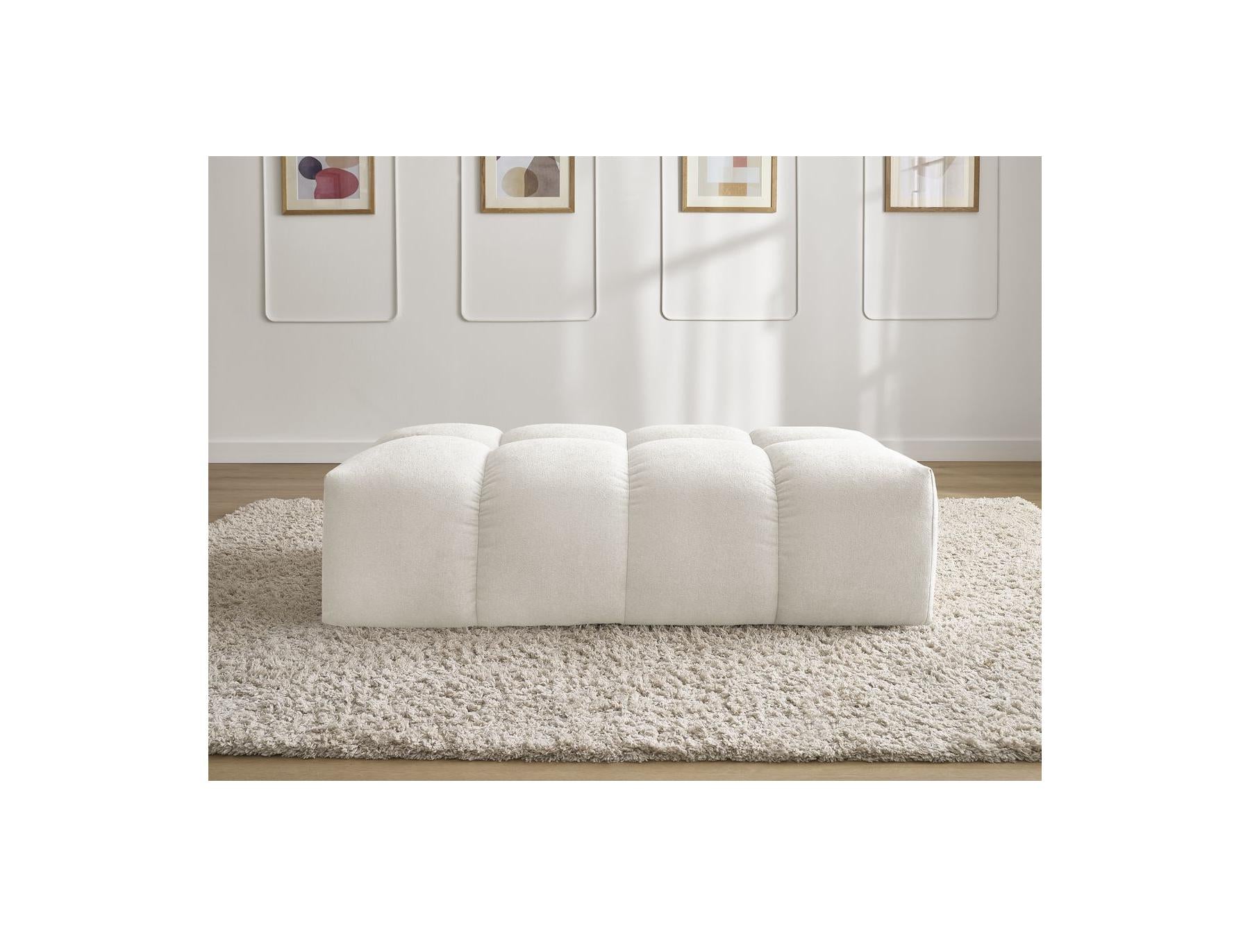 Everest - Small Pouf - Textured Fabric