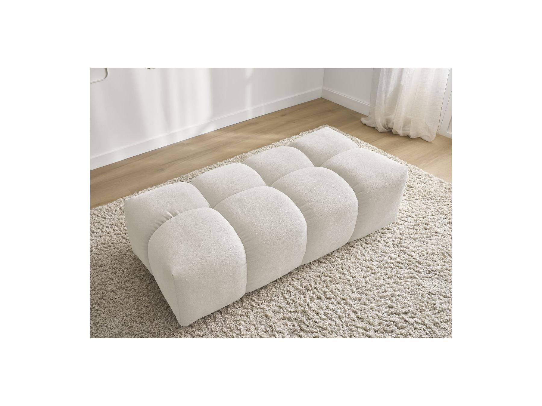 Everest - Small Pouf - Textured Fabric