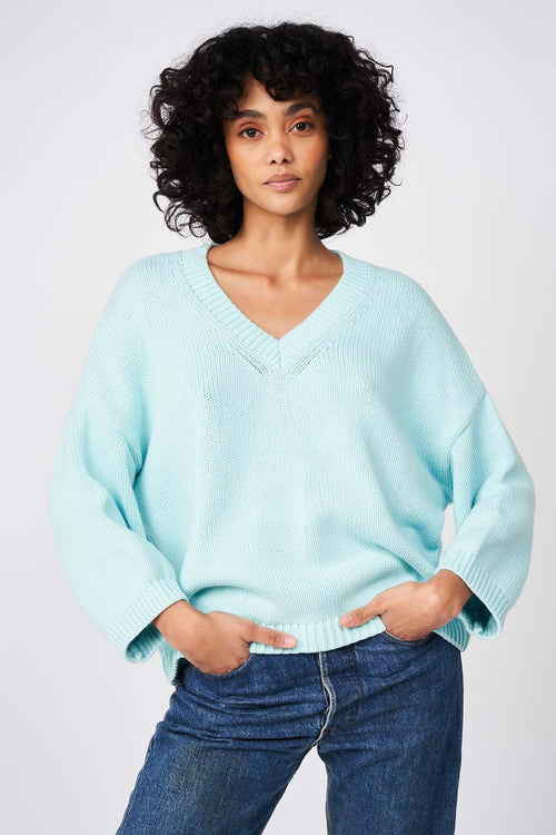 Pull Moncoco - 100% Coton - Glacier