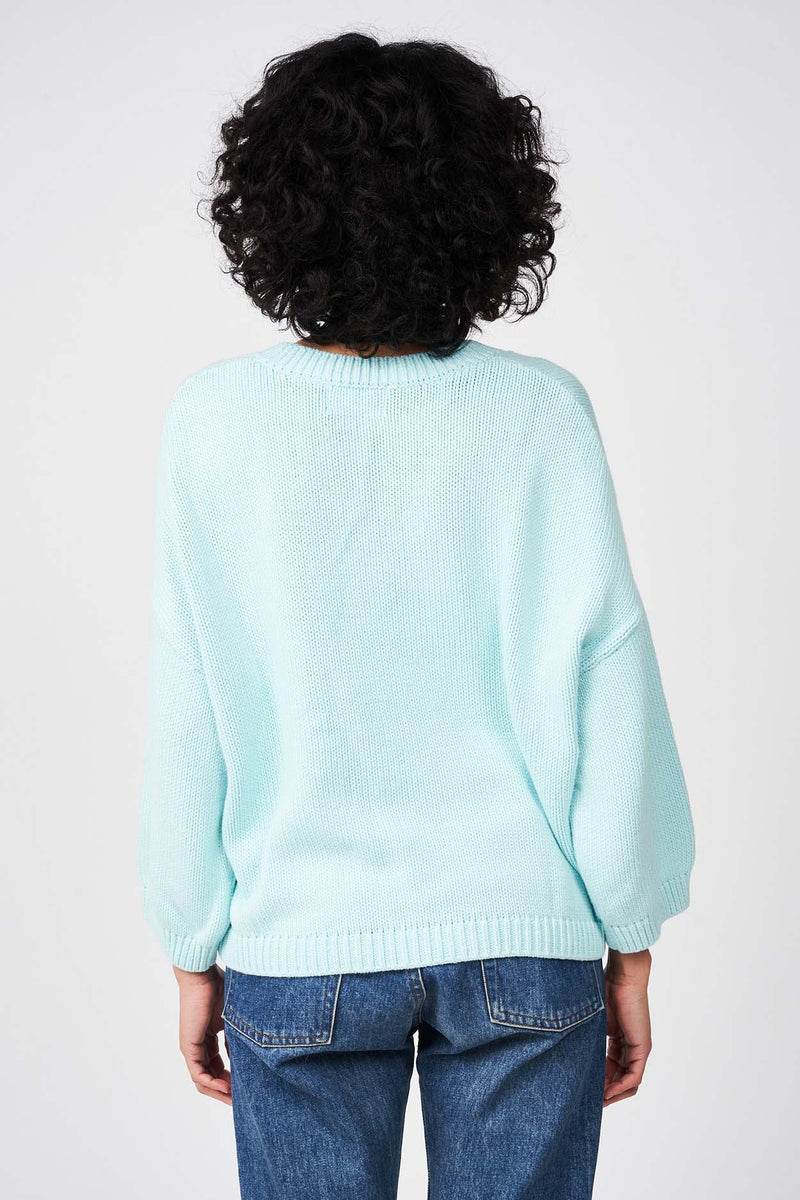 Pull Moncoco - 100% Coton - Glacier