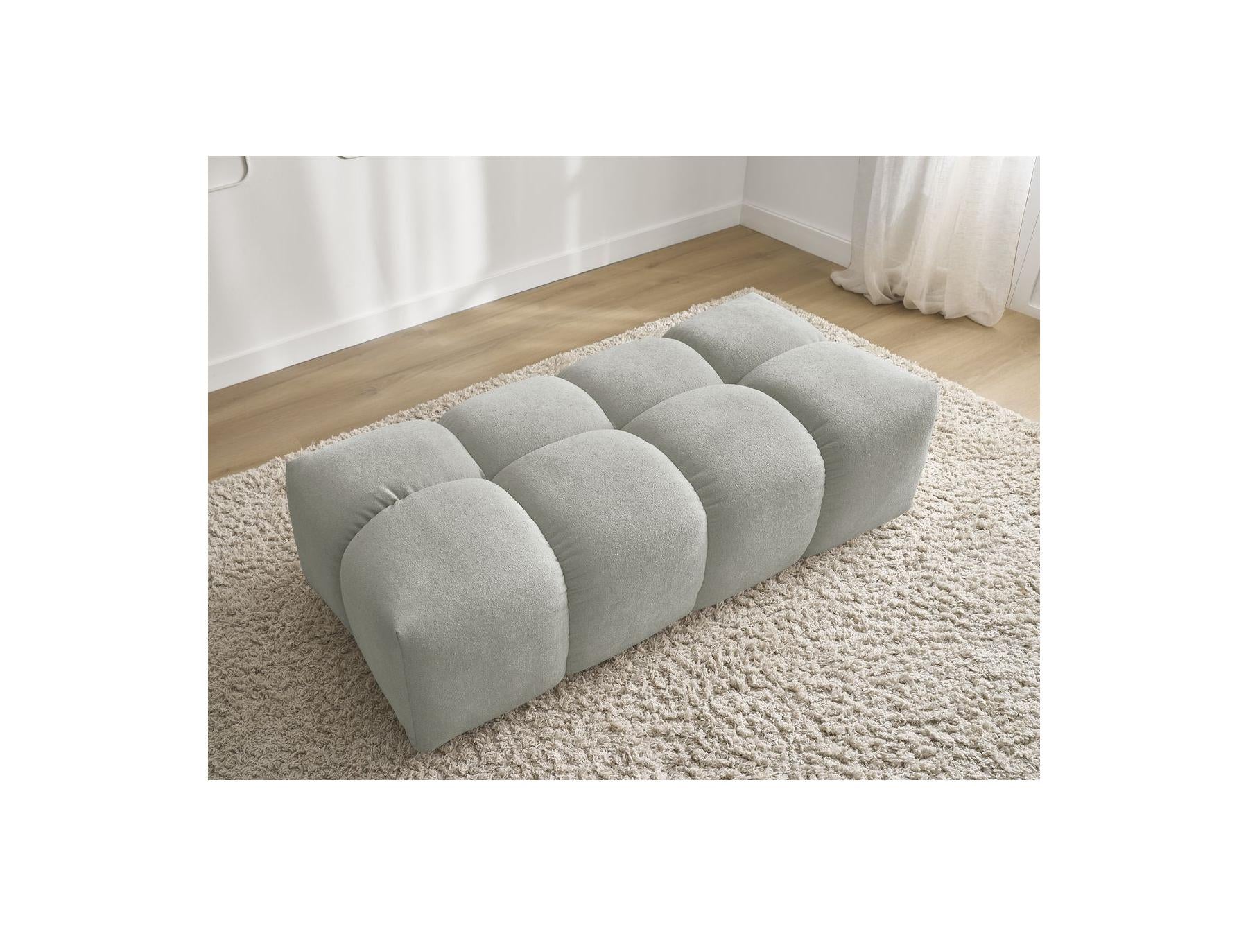 Everest - Small Pouf - Textured Fabric