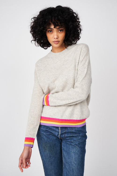 Pull Mondonut - 100% Cachemire - Perle Chine