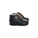 Chaussures Bébé Bottillons À Lacets Marceau - Cuir Marine - Mixte