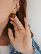 Boucles D'Oreille Fleur Écaille