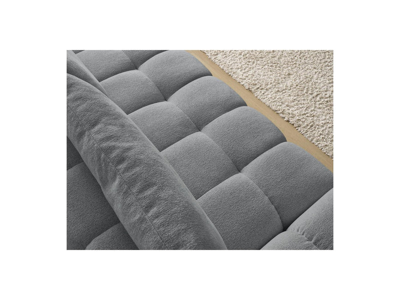 Canapé Droit Convertible Coffre - Everest - Tissu Chiné - 2 Coussins