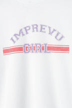 Bluza Edie Imprevu Girl Fioletowa - Biały