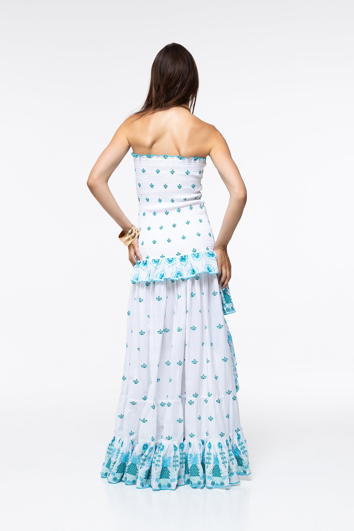 Livi Dress - Aqua Pineapple