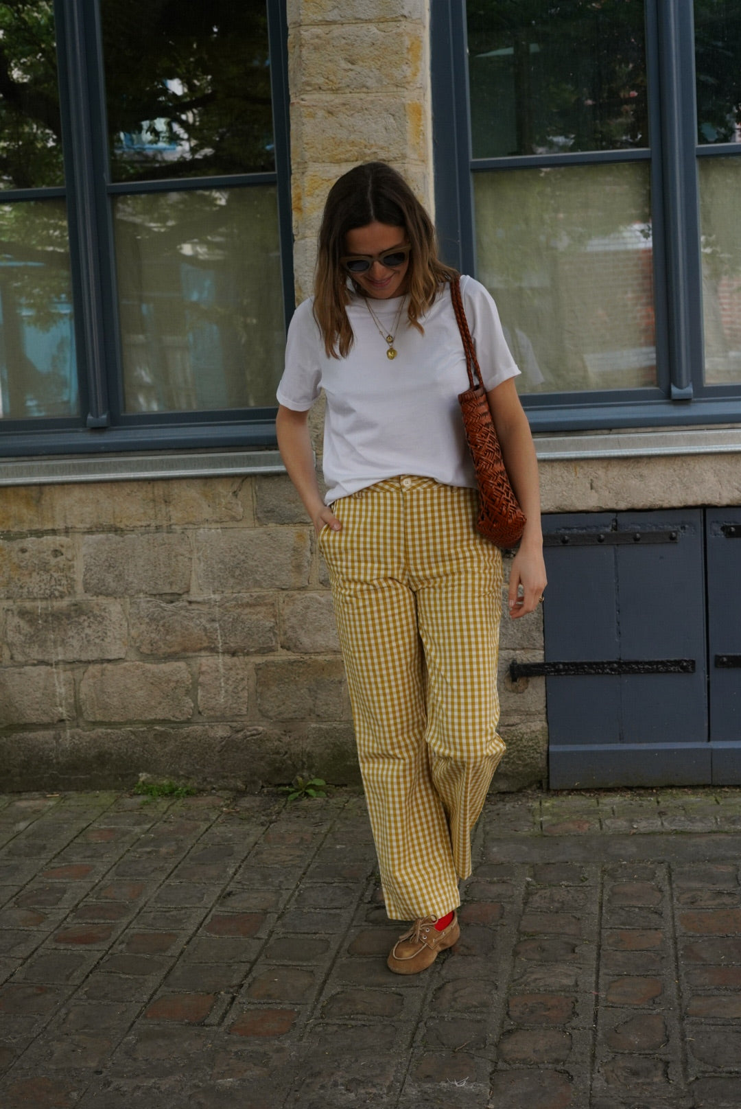 Emile Yellow Vichy Pants