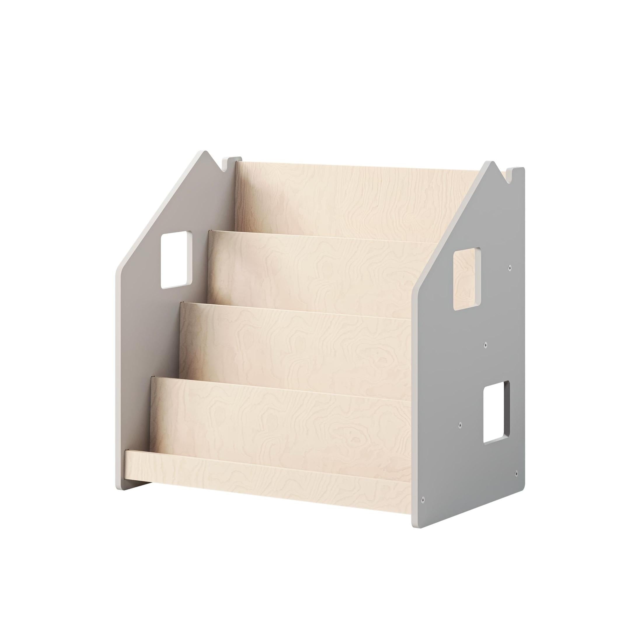 Bibliothèque Enfant – Blanc & Gris
