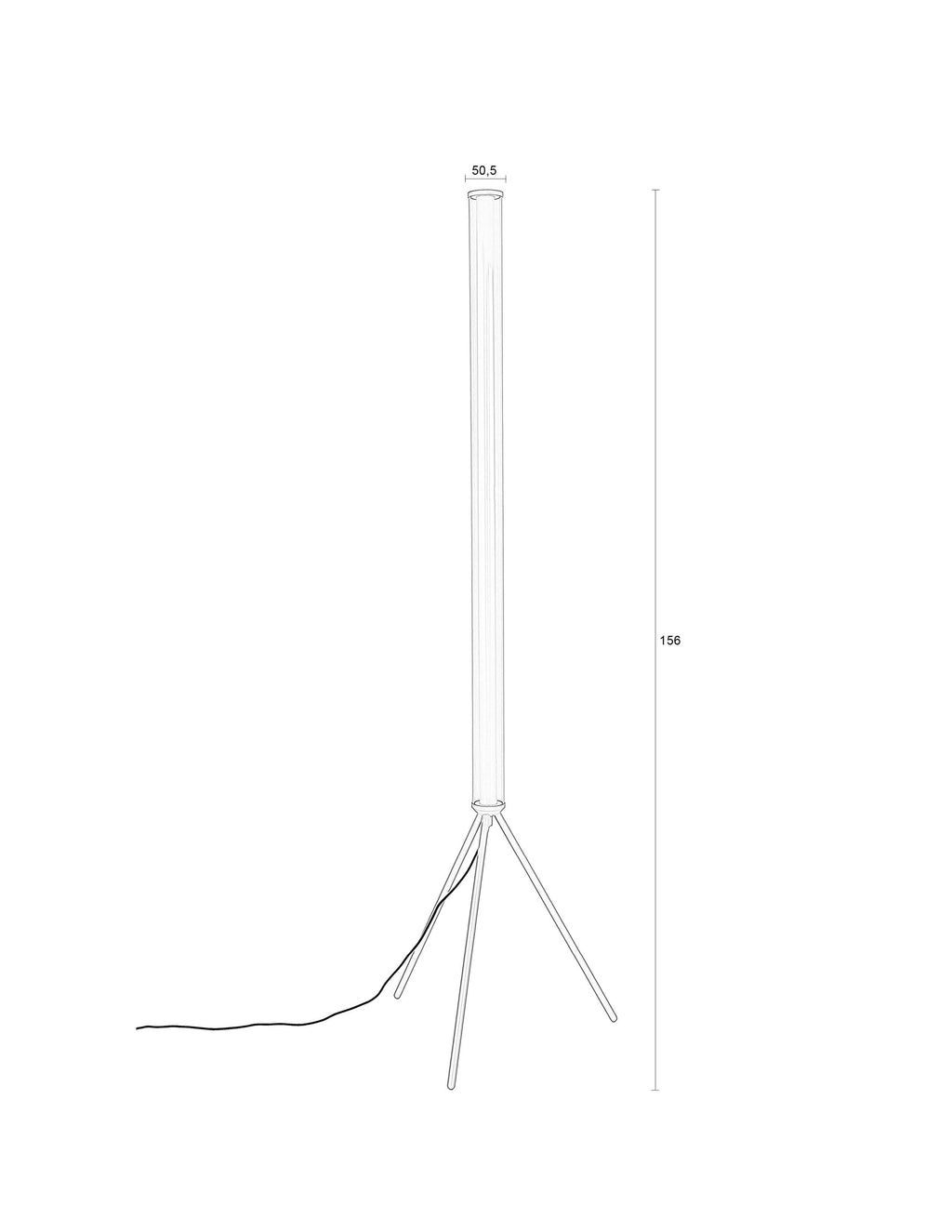 Scotty - Floor lamp - Glass - Beige