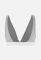 Séduisante Non-Wired Cotton Triangle Bra - Heather Grey