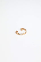 Faux Piercing Anneau Double Éclat