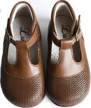 Chaussures Bébé Bottillons Salomé À Boucle Marceau - Cuir Cognac - Mixte