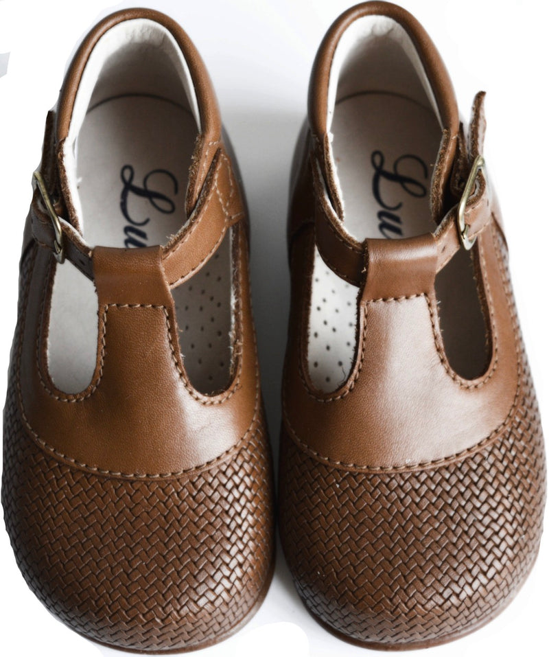 Chaussures Bébé Bottillons Salomé À Boucle Marceau - Cuir Cognac - Mixte