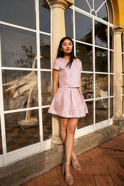 Pauline silvery lilac skirt