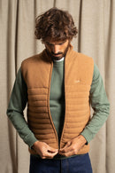 Doudoune Sans Manche Brunch Park - Camel - Homme