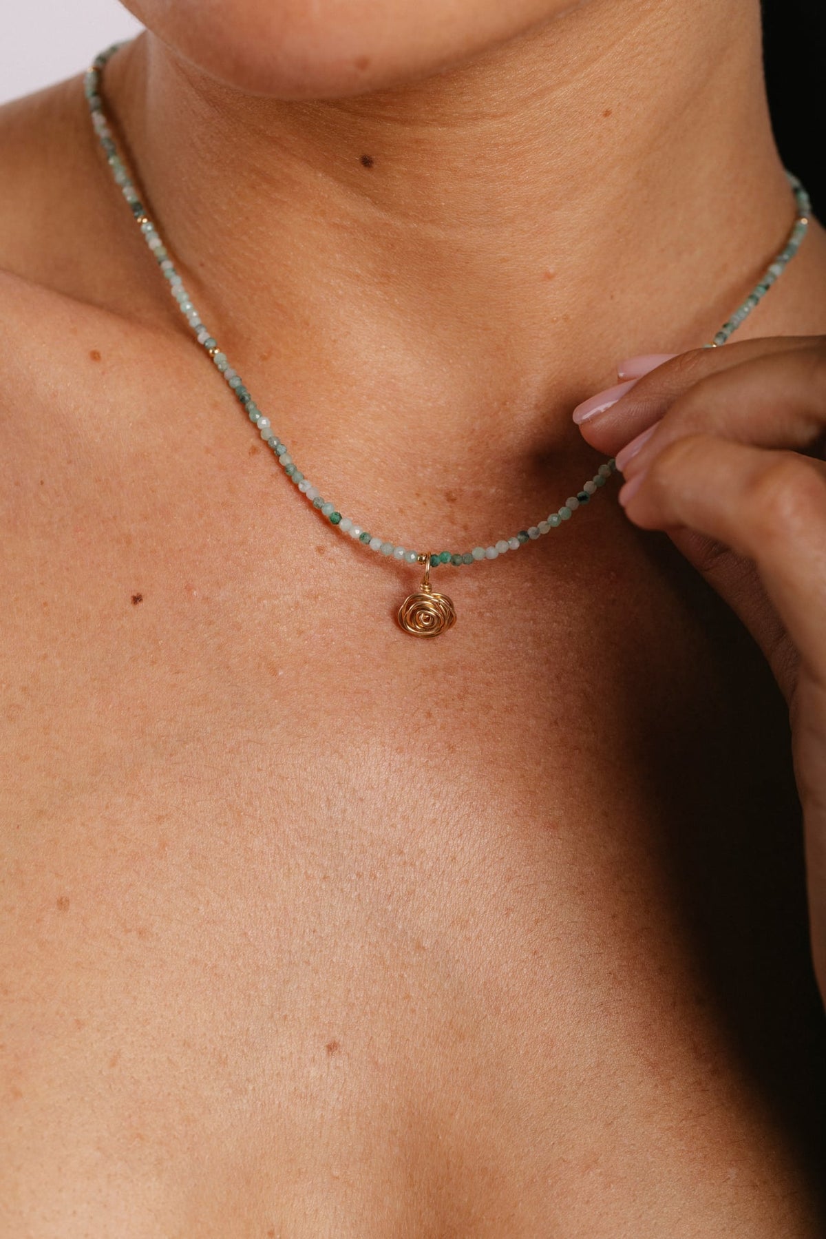 Collier Queen 40Cm - Émeraude