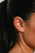 Faux Piercing Anneau Double Éclat